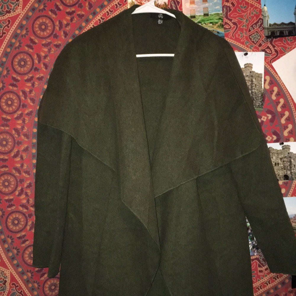 Misguided Long green coat